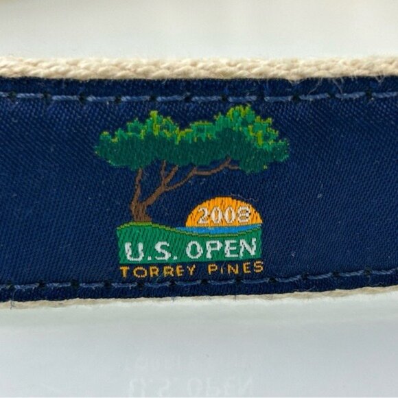 U.S. Open Golf Torrey Pines 2008 YRI Belt Sz 38 Waist Cloth Leather - Picture 5 of 16